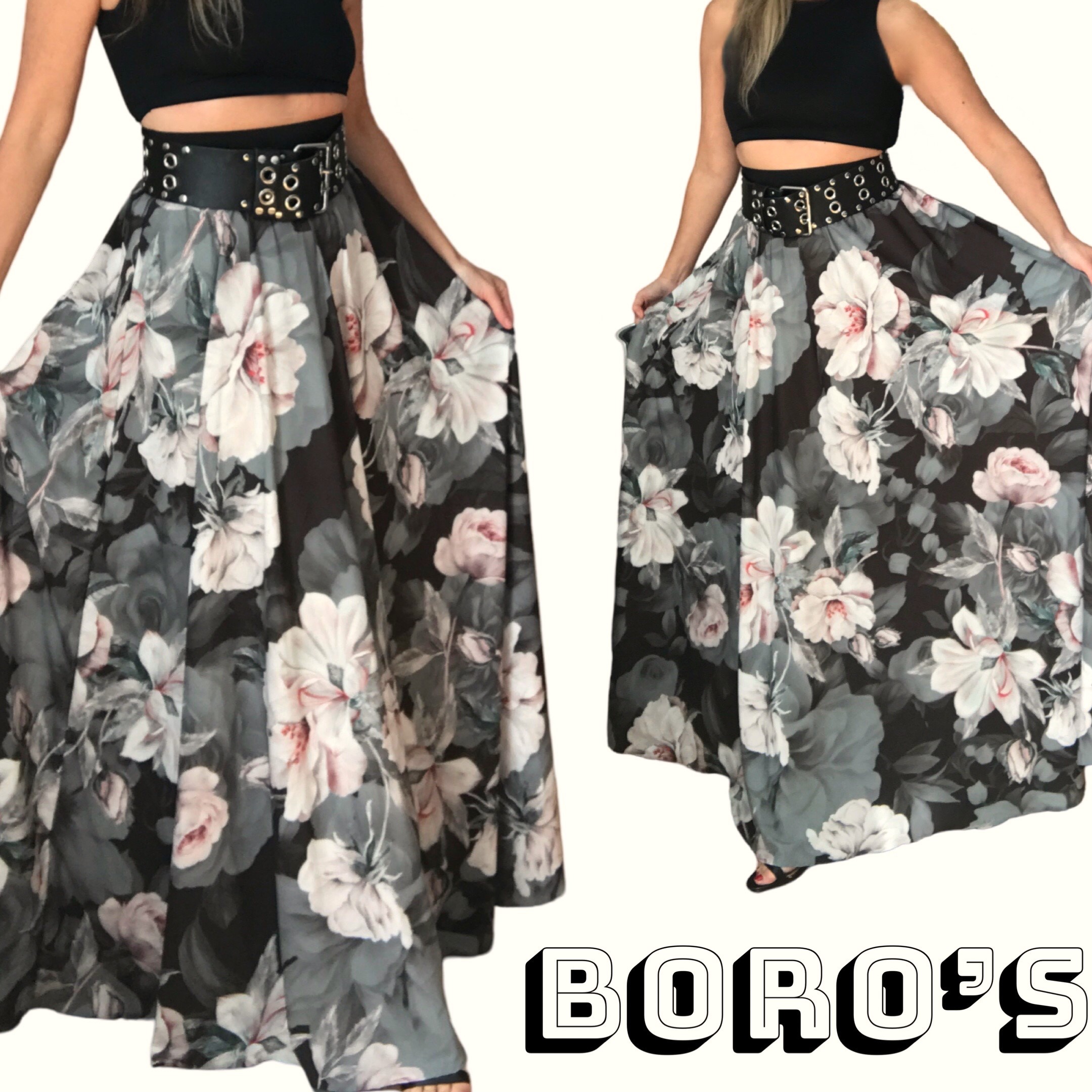 Dlouhá letní sukně - maxi sukně BOROS SK-L-FLWUH1